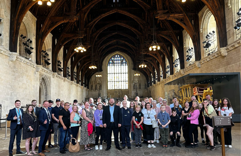 Coach Trip to Parliament Group in Westminster Hall - August 2023