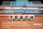 An extra £2.6 million for schools across Burnley